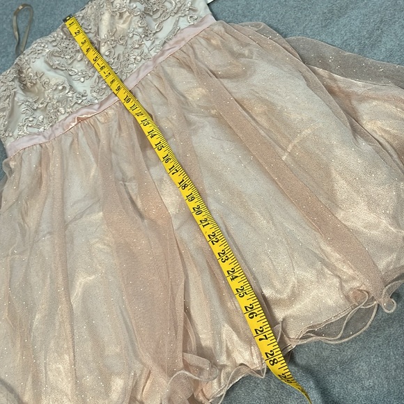 Hoco Hailey Logan Adrianna Papell Mini Dress Size 13 14 Fairy Coquette Formal - Picture 5 of 12